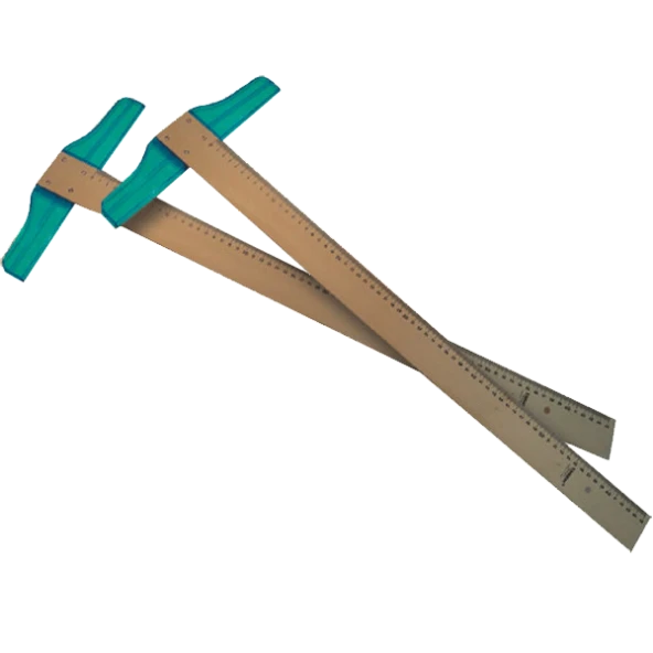 Yıldızlar T Cetvel Tahta 65 CM 112