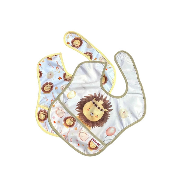 ANP MODA TASARIM Sıvı Geçirmez 2 li Set Mama-Salya-Aktivite Önlüğü 0-36 Ay - 5
