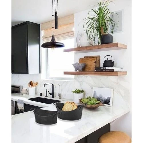 THE MİA EKMEK SERVİSİ 23x14 CM SİYAH - 2