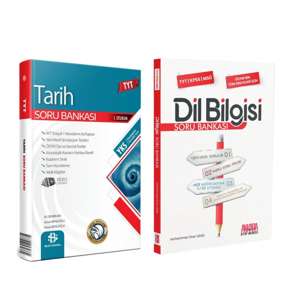 Bilgi Sarmal TYT Tarih ve Dil Bilgisi Soru Bankası Seti 2 Kitap