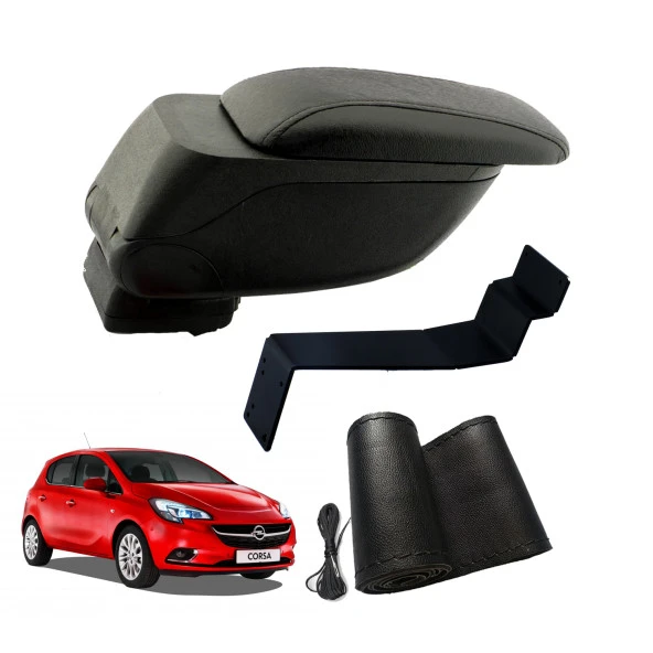 3 Tıkla Eko Set Opel Corsa D 2017 Geniş Hacimli  Delmesiz Çelik Ayaklı  Kolçak ve Direksiyon Kılıfı