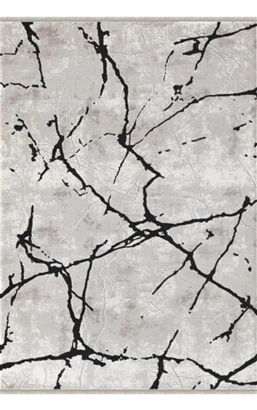 Padişah Halı Kişiye Özel Ebatlı Kişiye Özel Ölçü Kesme Halı Eternity 34216 90 Gri 200 x 400 cm
