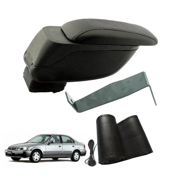3 Tıkla Eko Set Honda Civic Sedan 1996 Geniş Hacimli  Delmesiz Çelik Ayaklı  Kolçak ve Direksiyon Kılıfı