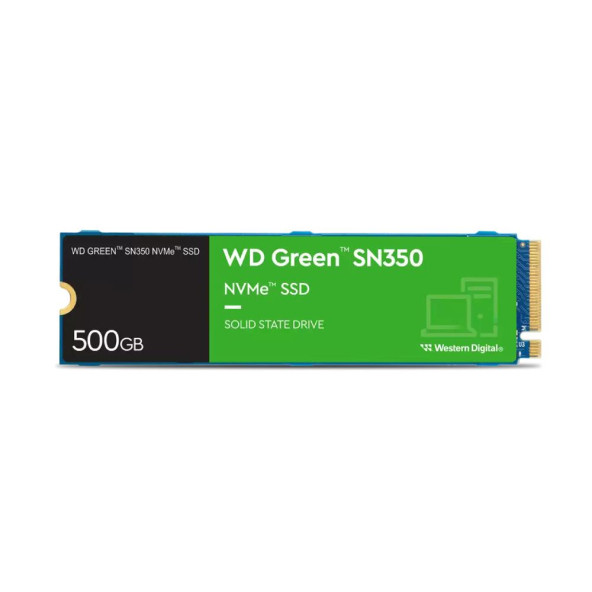 WD GREEN 500GB SN350 NVMe Gen3x4 M.2 SSD (Okuma 2400MB / Yazma 1500MB)