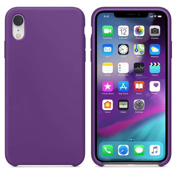 Apple iPhone XR Kılıf İç Kadife Tam Koruma Silikon Lansman - 5