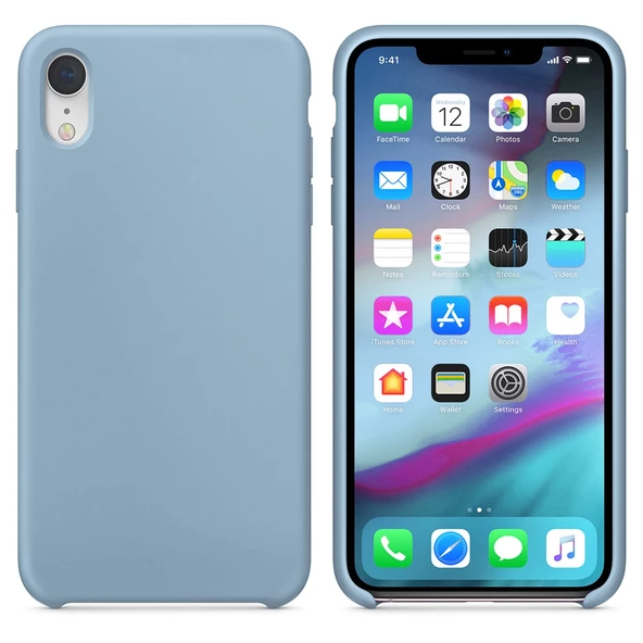 Apple iPhone XR Kılıf İç Kadife Tam Koruma Silikon Lansman - 11