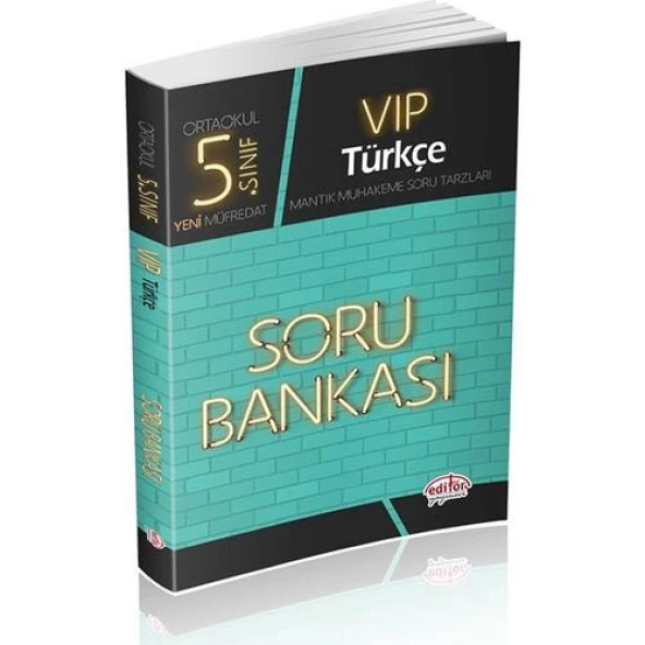 EDİTÖR VIP 5.SINIF TÜRKÇE SORU BANKASI