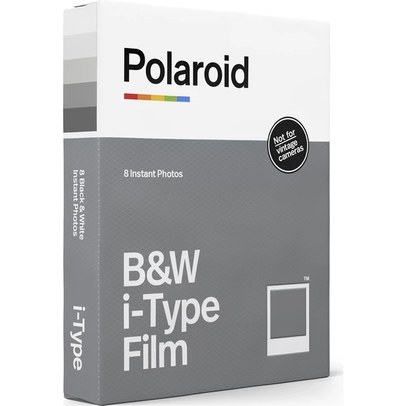 POLAROID B&W FILM FOR I TYPE 8'Lİ