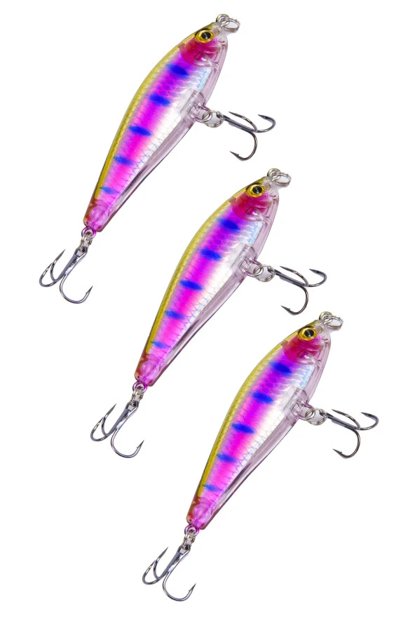 Exent 6 kancalı 7,5 cm Rapala-Sahte yem -8,3 gr. (3 adet)