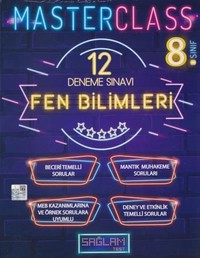 Sağlam Test 8. Sınıf Fen Bilimleri MASTERCLASS 12 Deneme Sınavı