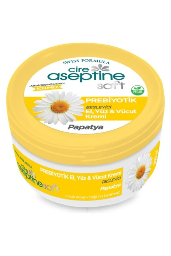 Cire Aseptine Soft Prebiyotik Papatya Krem 300 ml