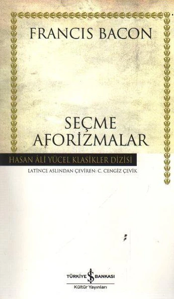 Seçme Aforizmalar (K.Kapak) FRANCIS BACON