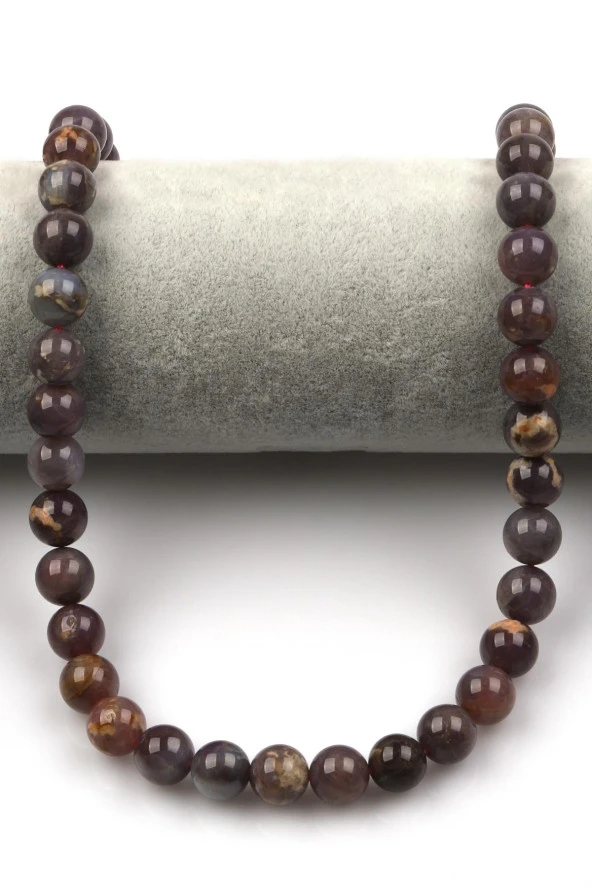 Madagaskar Pembe Kuvars Doğal Taş Dizi 8 mm Küre Kesim - Resim 2