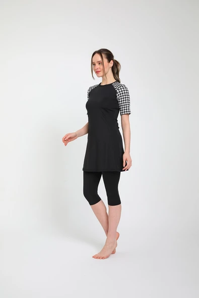 Chelly Kadın Likralı Yarı Kapalı Tesettür Mayo S 3160 - S  3165 - Resim 5