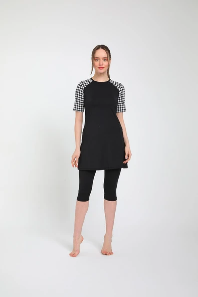 Chelly Kadın Likralı Yarı Kapalı Tesettür Mayo S 3160 - S  3165 ürün görseli