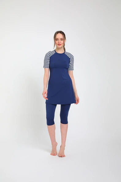 Chelly Kadın Likralı Yarı Kapalı Tesettür Mayo S 3160 - S  3165 - Resim 9