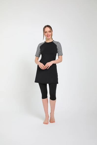 Chelly Kadın Likralı Yarı Kapalı Tesettür Mayo S 3160 - S  3165 - Resim 4