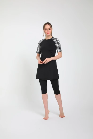 Chelly Kadın Likralı Yarı Kapalı Tesettür Mayo S 3160 - S  3165 - Resim 2