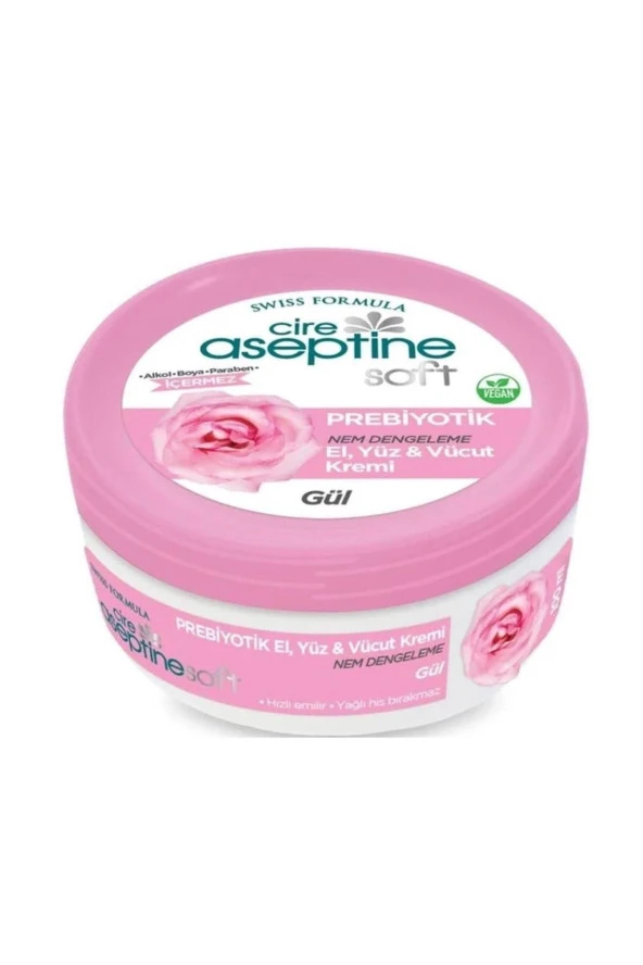 Cire Aseptine Soft Prebiyotik Gül Krem 100 ml