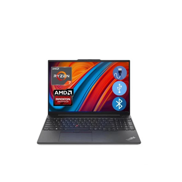 Lenovo  E16 Thınkpad 21JT0017TX ATL29 RYZEN7-7730U 40GB 2TB M.2 SSD 16" WİN 11 PRO Taşınabilir Bilgisayar