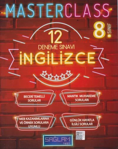 Sağlam Test 8. Sınıf İngilizce MASTERCLASS 12 Deneme Sınavı