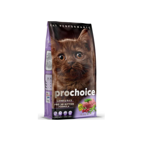 Pro Choice Pro 38 Kitten Kuzu Etli Yavru Kedi Maması 15 kg