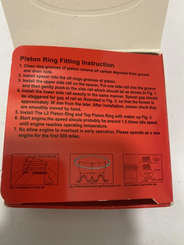 C.T.I. Piston Segman Seti 79,5x2x2,3 mm (1 Paket) - 6