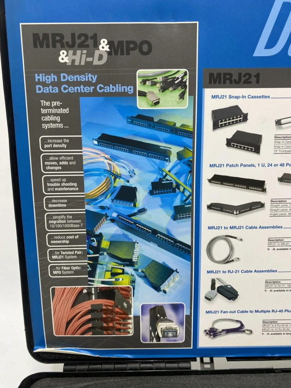 Tyco Electronics MRJ21 & MPO & Hi-D Data Center Numune Çantası - Resim 9