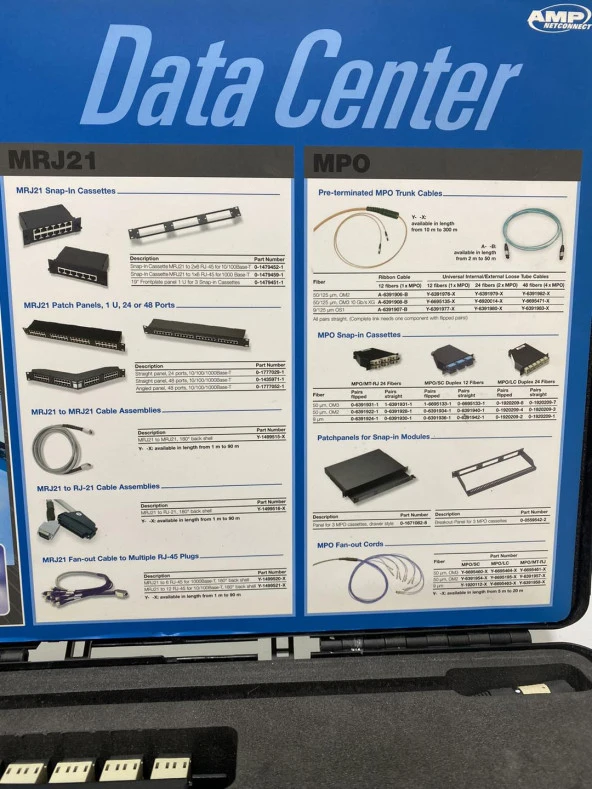 Tyco Electronics MRJ21 & MPO & Hi-D Data Center Numune Çantası - Resim 10