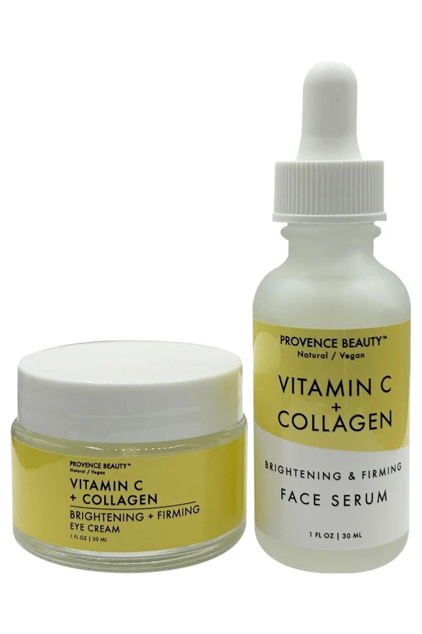 Provence Beauty Vitamin C + Collagen Yüz Serumu ve Göz Kremi 2x30ML