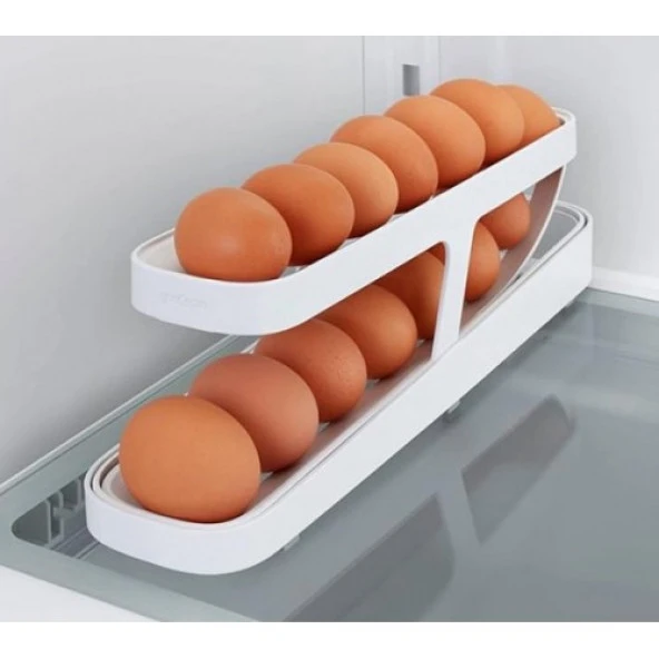2 Katlı Otomatik Buzdolabı Yumurta Standı - 2