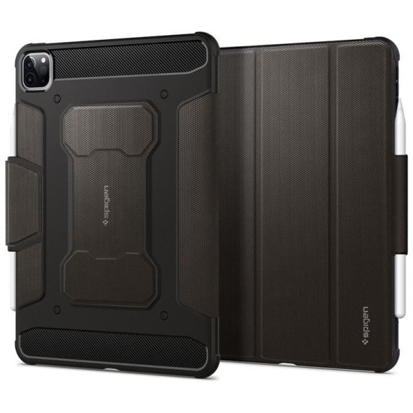 Apple iPad Pro 11'' (2022 / 2021 / 2020 / 2018) Kılıf, Spigen Rugged Armor Pro Gunmetal - 2