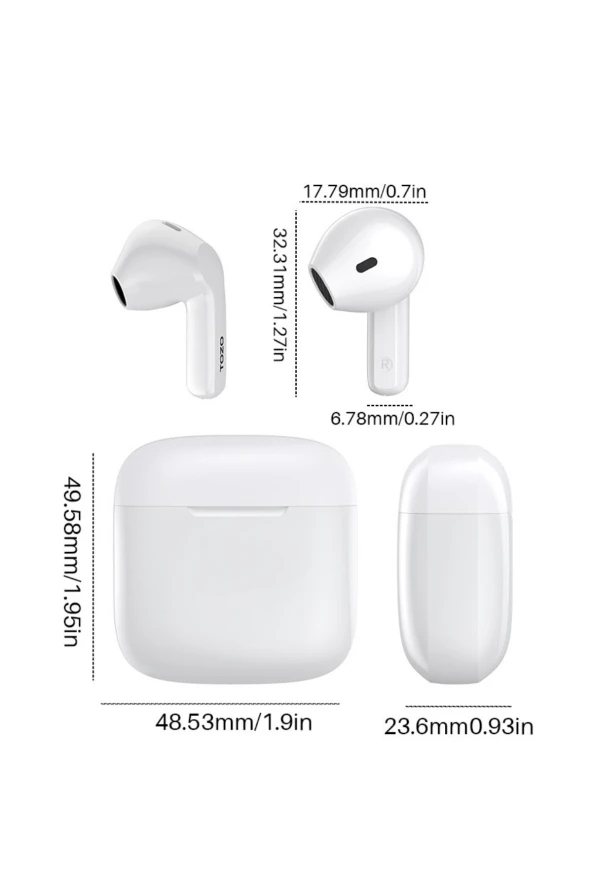 Fuchsia  A33 Çağrı Gürültü Engelleyici Özellikli  Bluetooth 5.3  TWS Kulaklık - Resim 8