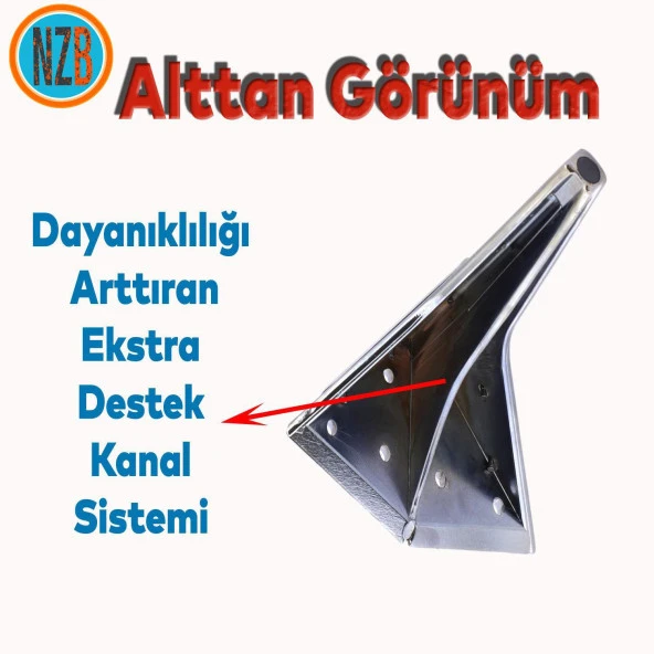 Mobilya Oturma Yükseltici Kanepe Sehpa TV Ünite Koltuk Ayağı Baza Ayakları Füme 16 cm - Resim 4