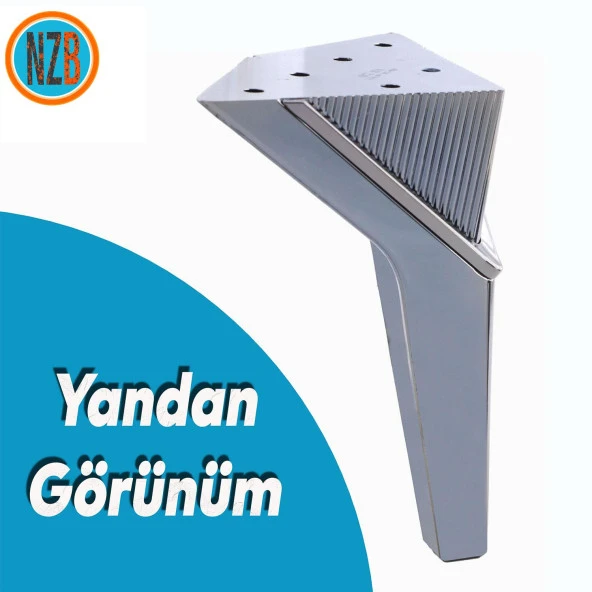 Mobilya Oturma Yükseltici Kanepe Sehpa TV Ünite Koltuk Ayağı Baza Ayakları Füme 16 cm - Resim 5