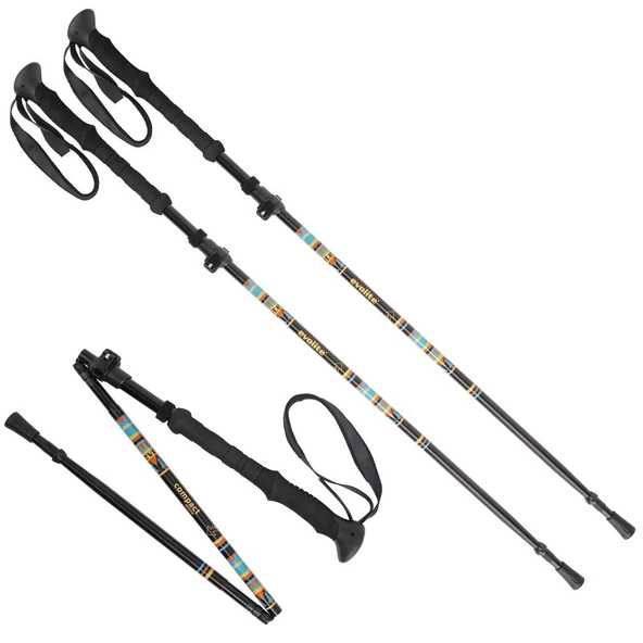Evolite Compact Micro Quick-Lock Trekking Batonu - 10