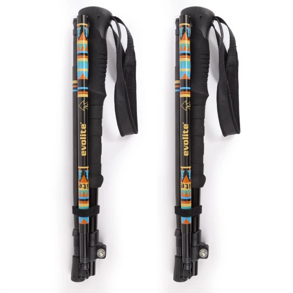 Evolite Compact Micro Quick-Lock Trekking Batonu - 2