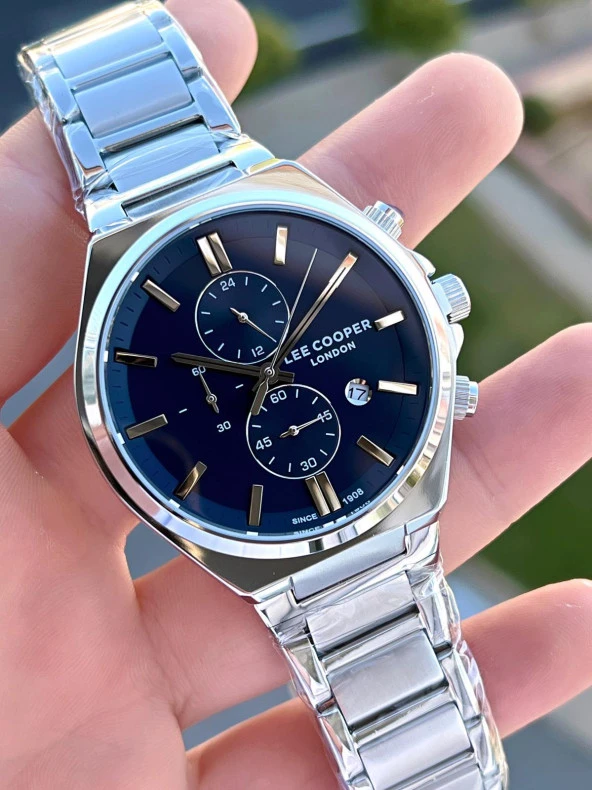 Lee Cooper Çelik Kordon İç Fonksiyonları Aktif 5 Atm Suya Dayanıklı Erkek Kol Saati ELC07835.390 - Resim 3