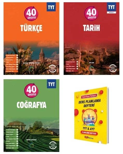 TYT 40 Seans Türkçe Tarih ve Coğrafya Sözel 3lü Set