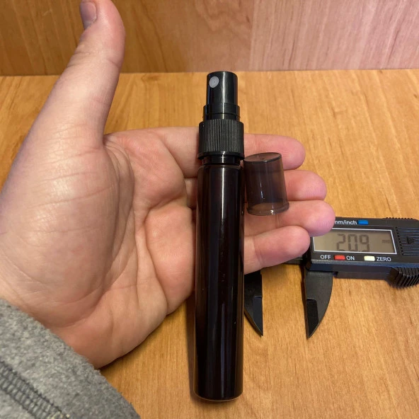 25 cc Amber Plastik Şişe - Siyah Spreyli - 25 ml Cep Boy Plastik (Kalem Parfüm) Şişe x 6 Adet - 4