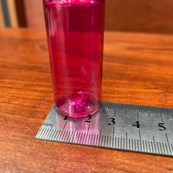 15 cc Pembe Fısfıs Pet Şişe - Beyaz Spreyli - 15 ml Pembe Plastik Şişe  x 10 Adet - Resim 3