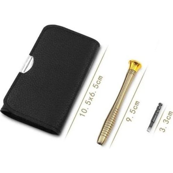 PrimeX TRN-25 Deri kılıf Elektronikçi Tornavida Seti, Saatçi Tornavida Seti, Cep Telefonu Tornavida Seti, Bilgisayar Tamir Tornavida Seti, Mini Tornavida Seti 25'li - 4