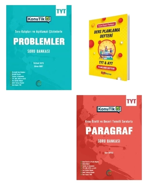TYT KonuTik Problemler ve Paragraf Konu Özetli Soru Bankası