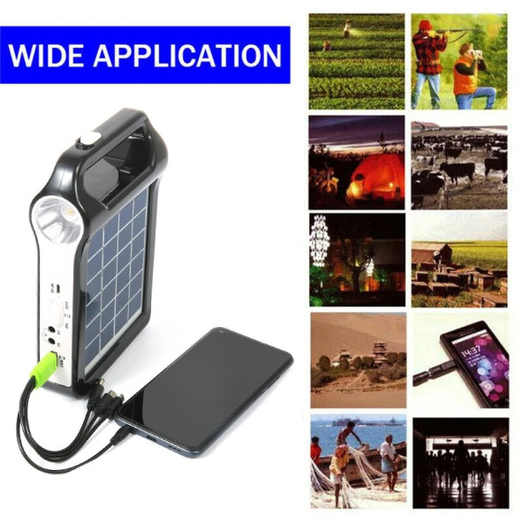 TechTic Kamp Lambası Solar El Feneri Güneş Enerjili Kamp Feneri Şarjlı Powerbank Kamp Çadır Lambası - 3