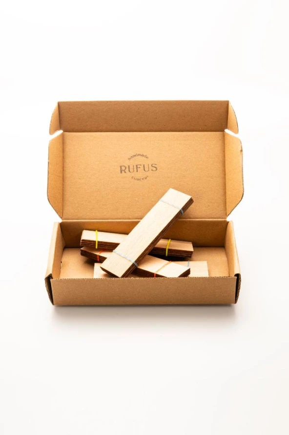 Ahşap Mum Fitili - 40 Adet ( 25mm x 100mm x 0,5mm ) - Resim 3