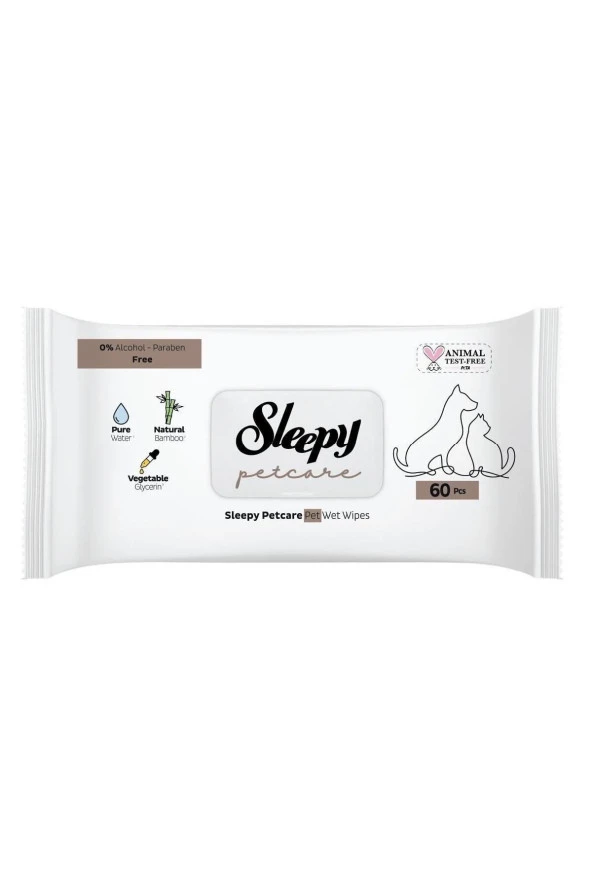 Sleepy Petcare Kedi Ve Köpek Islak Havlusu 360 Adet - 5