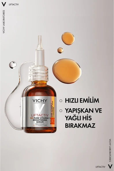 Vichy Liftactiv %16 Saf C Vitamini  Antioksidan Serum 20 ml - Tüm Cilt Tipleri İçin - 2