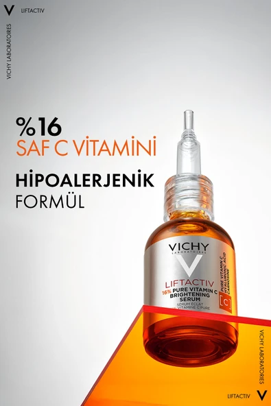 Vichy Liftactiv %16 Saf C Vitamini  Antioksidan Serum 20 ml - Tüm Cilt Tipleri İçin - 3