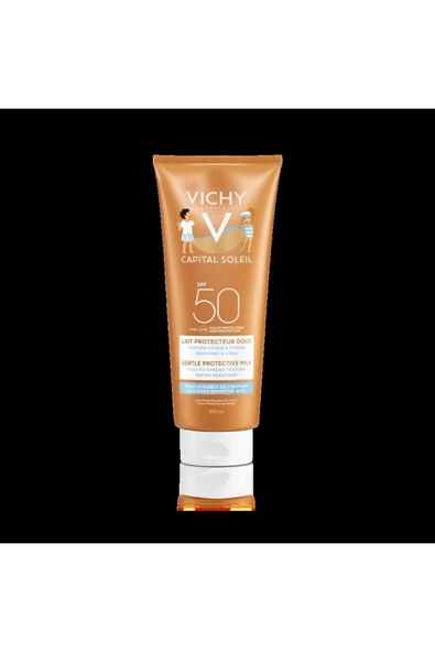 Vichy Ideal Soleil Spf 50 Çocuklar Için Yüz Ve Vücut Güneş Sütü 300 ml