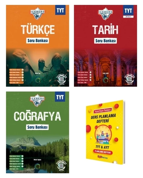 TYT IceBerg Türkçe Tarih ve Coğrafya Soru Bankası 3lü Set